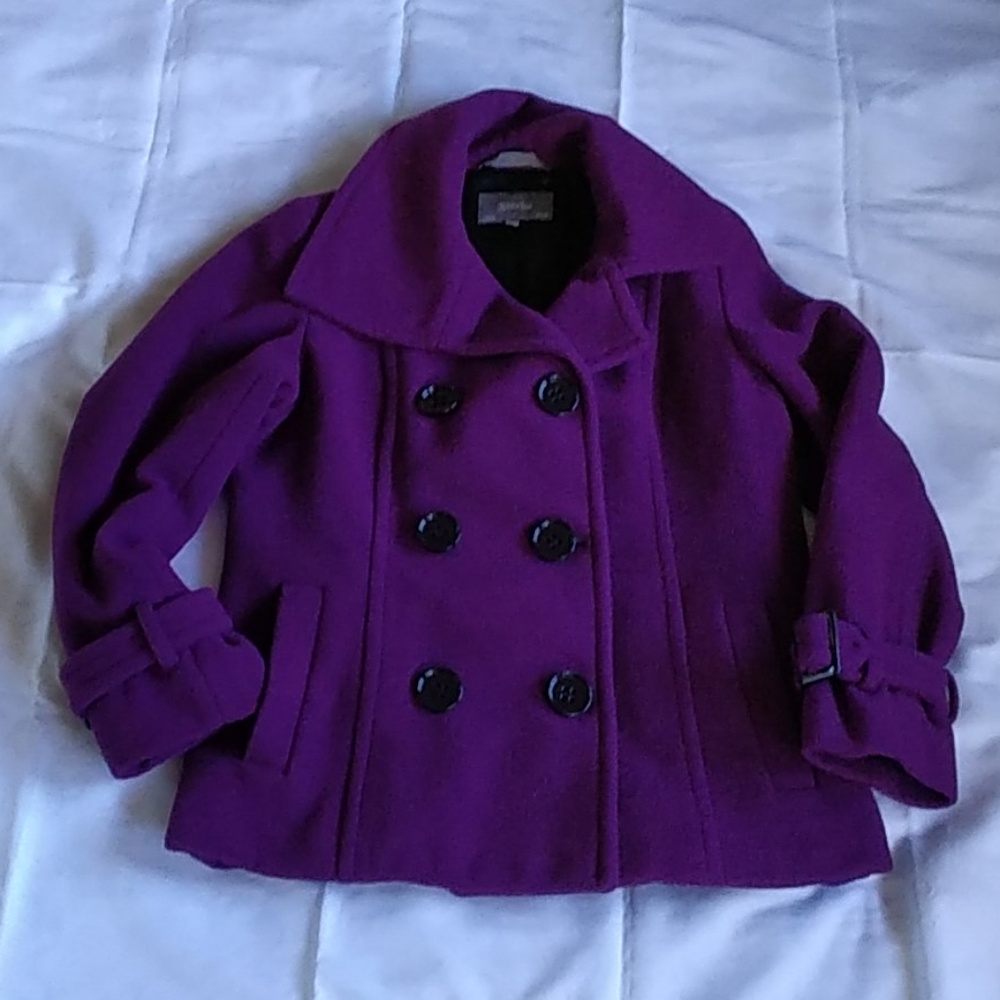 UTEX Women's Wool Blend Peacoat